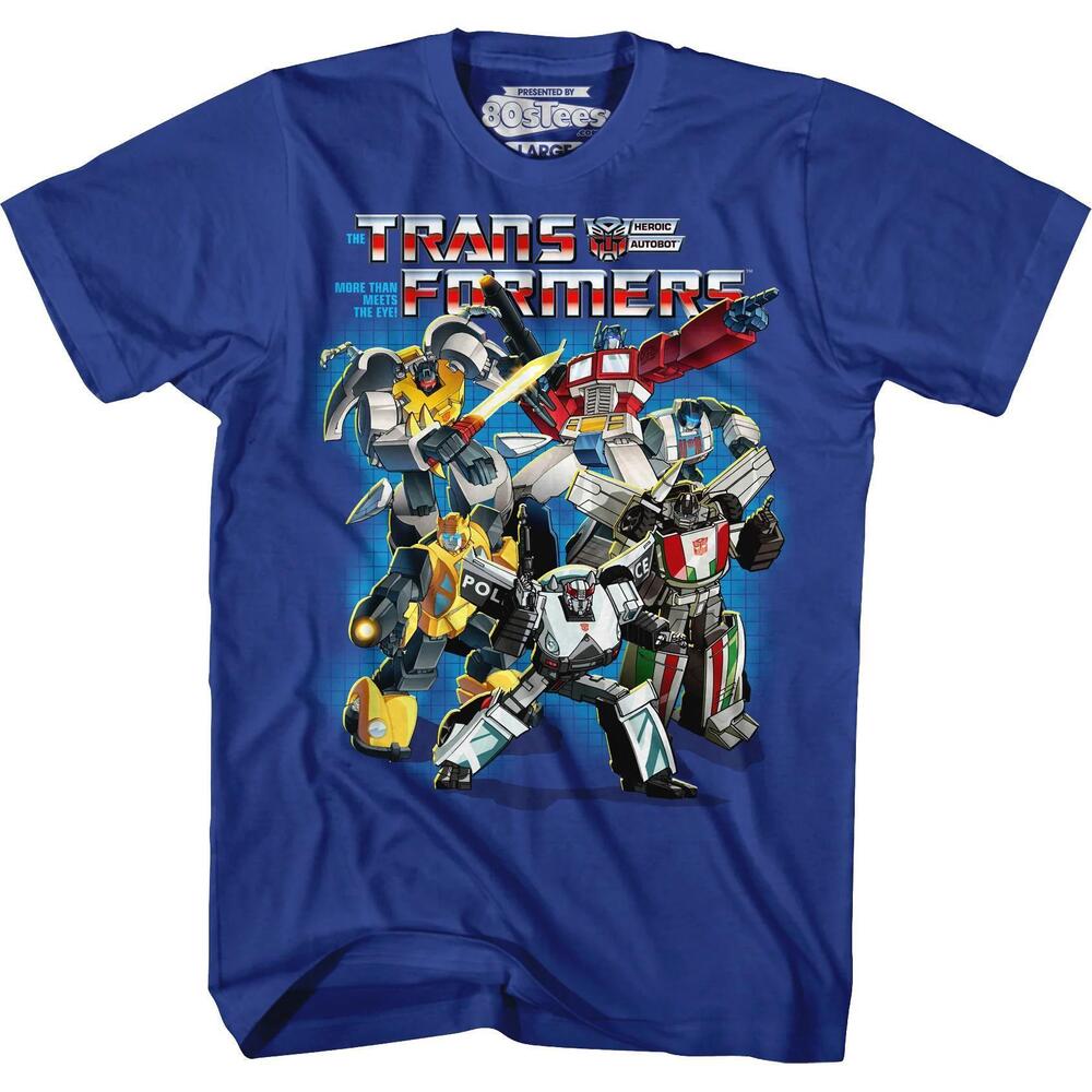 Royal Blue Autobots Collage Transformers Tshirt
